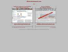 Tablet Screenshot of mineroartesanal.com